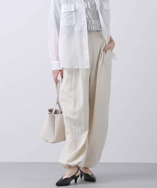 Gready Brilliant●Lallia muドローストリングワークパンツ Gready Brilliant○Lallia muドローストリングワークパンツ