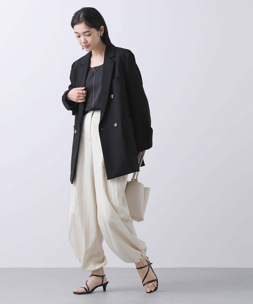 Gready Brilliant(グレディブリリアン)の「ドローストリングワークパンツ(その他パンツ・レディース・オフホワイト・38)」の4枚目の写真