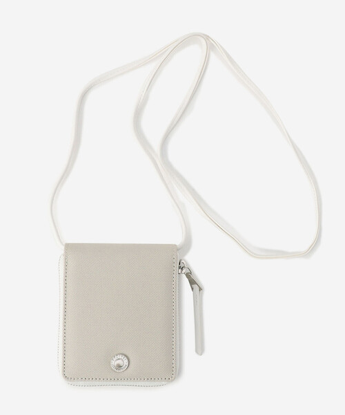 ORCIVAL（オーシバル）の「ORCIVAL | ライトキャンバス ショルダーウォレット（財布・レディース・チャコール/ベージュ/オフホワイト・-）」の2枚目の写真