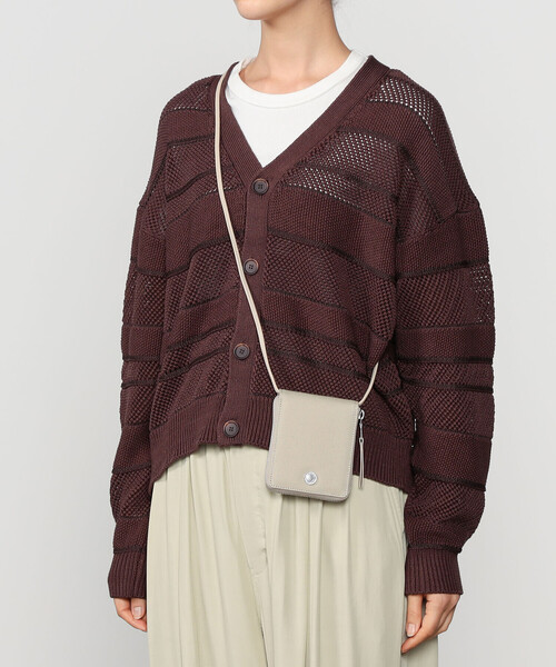 ORCIVAL（オーシバル）の「ORCIVAL | ライトキャンバス ショルダーウォレット（財布・レディース・チャコール/ベージュ/オフホワイト・-）」の12枚目の写真