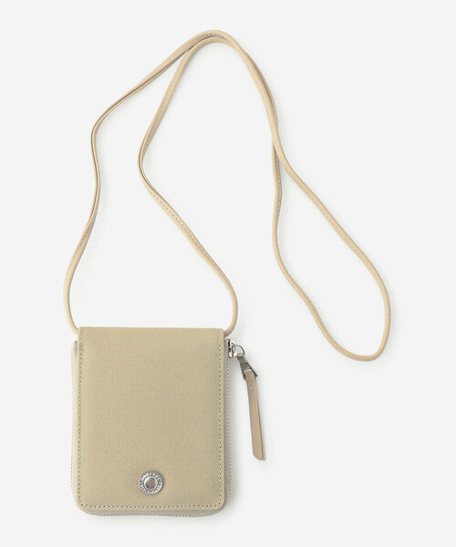 ORCIVAL（オーシバル）の「ORCIVAL | ライトキャンバス ショルダーウォレット（財布・レディース・チャコール/ベージュ/オフホワイト・-）」の11枚目の写真