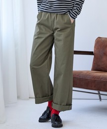 <大きいサイズ> すごのびストレッチツイルカーブパンツ（ゆったりヒップ）