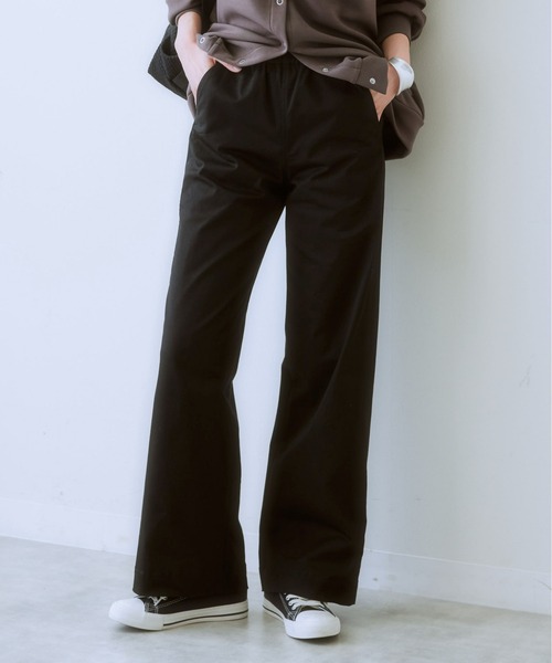 SMILE LAND（スマイルランド）の「<大きいサイズ> すごのびストレッチツイルカーブパンツ（ゆったりヒップ）（チノパンツ・レディース・ライトグレー/ブラック/ベージュ/グレー/カーキ系・LL/3L/4L/5L/L）」の17枚目の写真