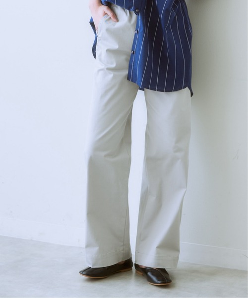 SMILE LAND（スマイルランド）の「<大きいサイズ> すごのびストレッチツイルカーブパンツ（ゆったりヒップ）（チノパンツ・レディース・ライトグレー/ブラック/ベージュ/グレー/カーキ系・LL/3L/4L/5L/L）」の11枚目の写真