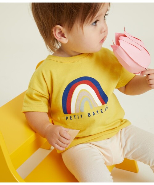 PETIT BATEAU(プチバトー)の「プリント半袖Tシャツ(Tシャツ/カットソー・キッズ・オフホワイト/ネイビー/ホワイト/ブルー系その他/イエロー・36MONTH/18MONTH/12MONTH/24MONTH)」の21枚目の写真