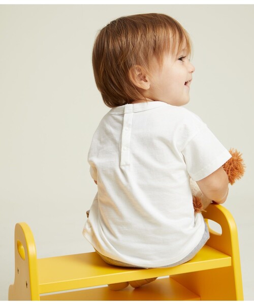PETIT BATEAU(プチバトー)の「プリント半袖Tシャツ(Tシャツ/カットソー・キッズ・オフホワイト/ネイビー/ホワイト/ブルー系その他/イエロー・36MONTH/18MONTH/12MONTH/24MONTH)」の8枚目の写真