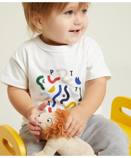 PETIT BATEAU(プチバトー)の「プリント半袖Tシャツ(Tシャツ/カットソー・キッズ・オフホワイト/ネイビー/ホワイト/ブルー系その他/イエロー・36MONTH/18MONTH/12MONTH/24MONTH)」の9枚目の写真