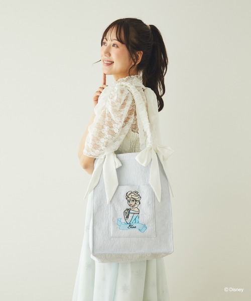 Areeam エルサ　リボントートバッグ Disney（ディズニー）の「エルサ/リボントートバッグ（トート
