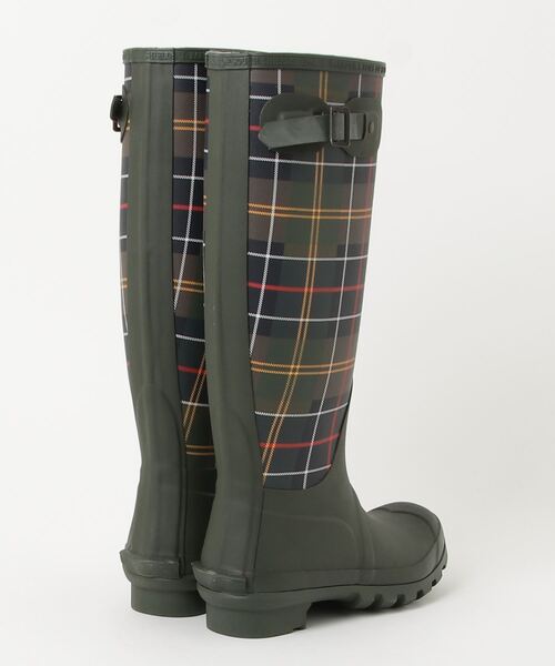 Barbour(バブアー)の「Bede タータンチェック レインブーツ(レディース)(レインシューズ・レディース・グリーン・5/4/6)」の7枚目の写真