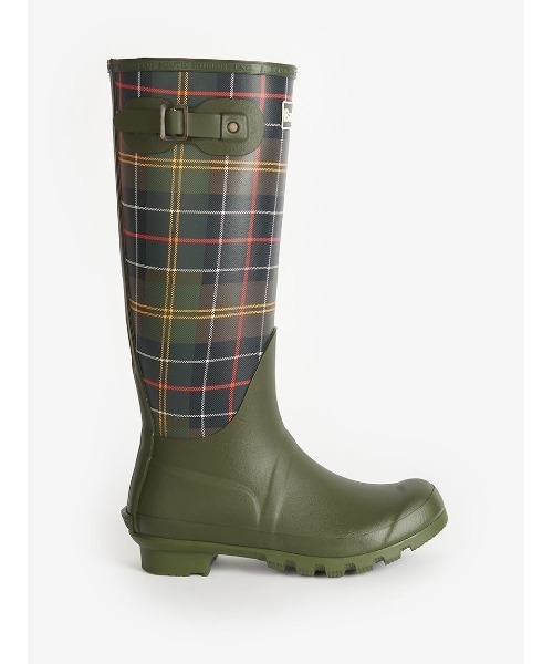Barbour(バブアー)の「Bede タータンチェック レインブーツ(レディース)(レインシューズ・レディース・グリーン・5/4/6)」の5枚目の写真
