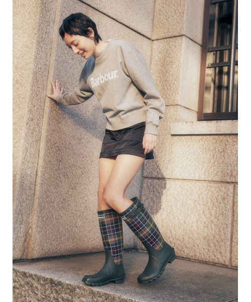 Barbour(バブアー)の「Bede タータンチェック レインブーツ(レディース)(レインシューズ・レディース・グリーン・5/4/6)」の10枚目の写真