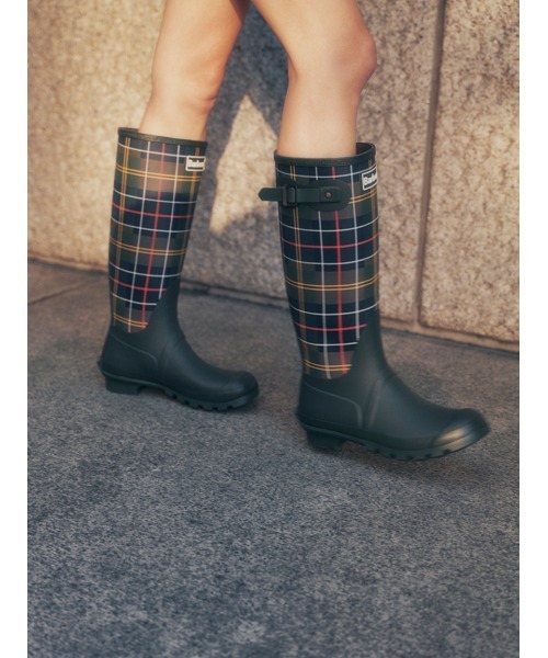 Barbour(バブアー)の「Bede タータンチェック レインブーツ(レディース)(レインシューズ・レディース・グリーン・5/4/6)」の11枚目の写真