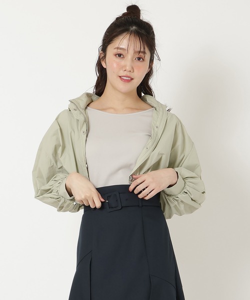 REDYAZEL（レディアゼル）の「スタンドショートブルゾン（ブルゾン・レディース・ミント/ホワイト/ライトグレー・FREE）」の3枚目の写真