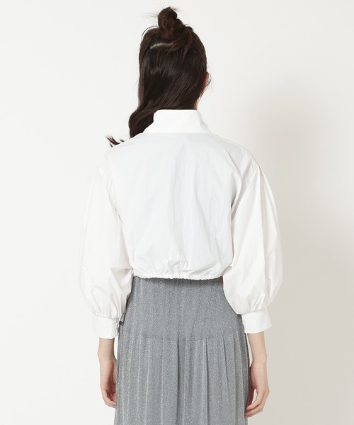 REDYAZEL（レディアゼル）の「スタンドショートブルゾン（ブルゾン・レディース・ミント/ホワイト/ライトグレー・FREE）」の5枚目の写真