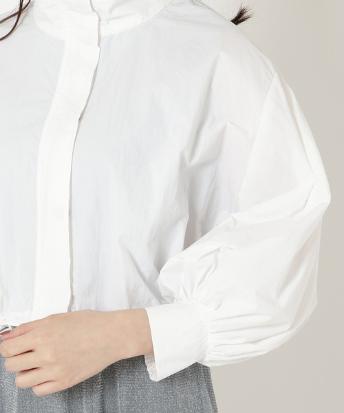 REDYAZEL（レディアゼル）の「スタンドショートブルゾン（ブルゾン・レディース・ミント/ホワイト/ライトグレー・FREE）」の8枚目の写真