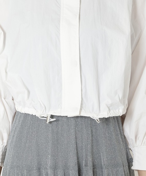 REDYAZEL（レディアゼル）の「スタンドショートブルゾン（ブルゾン・レディース・ミント/ホワイト/ライトグレー・FREE）」の9枚目の写真