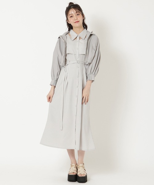 REDYAZEL（レディアゼル）の「スタンドショートブルゾン（ブルゾン・レディース・ミント/ホワイト/ライトグレー・FREE）」の13枚目の写真