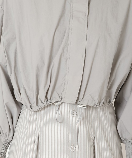 REDYAZEL（レディアゼル）の「スタンドショートブルゾン（ブルゾン・レディース・ミント/ホワイト/ライトグレー・FREE）」の16枚目の写真