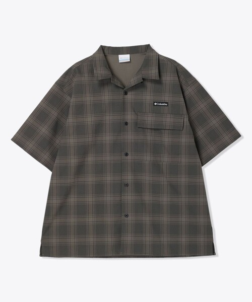 Columbia（コロンビア）の「オウルリッジショートスリーブシャツ（シャツ/ブラウス・メンズ・ブラック/グリーン/チェック/ネイビー・XL/S/M/L）」の4枚目の写真