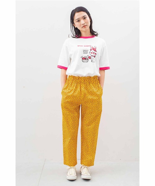 シロップ．（シロップ．）の「シモジマコラボ　レトロ包装紙をとびだした　ゆるっとファンシーリンガーＴシャツ（Tシャツ/カットソー・レディース・ブルー/グリーン/レッド・X-LARGE/LARGE/MEDIUM/SMALL/XX-LARGE）」の4枚目の写真