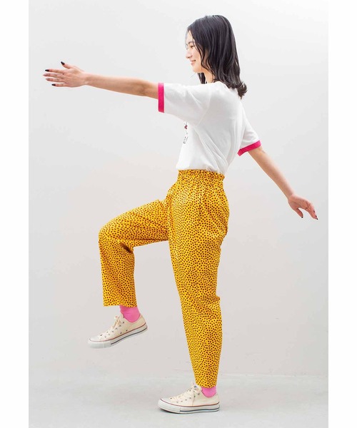 シロップ．（シロップ．）の「シモジマコラボ　レトロ包装紙をとびだした　ゆるっとファンシーリンガーＴシャツ（Tシャツ/カットソー・レディース・ブルー/グリーン/レッド・X-LARGE/LARGE/MEDIUM/SMALL/XX-LARGE）」の6枚目の写真