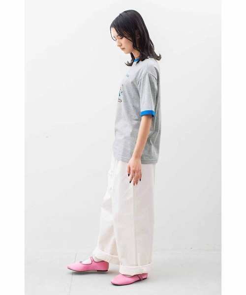 シロップ．（シロップ．）の「シモジマコラボ　レトロ包装紙をとびだした　ゆるっとファンシーリンガーＴシャツ（Tシャツ/カットソー・レディース・ブルー/グリーン/レッド・X-LARGE/LARGE/MEDIUM/SMALL/XX-LARGE）」の11枚目の写真