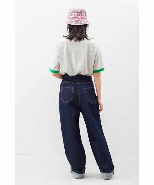 シロップ．（シロップ．）の「シモジマコラボ　レトロ包装紙をとびだした　ゆるっとファンシーリンガーＴシャツ（Tシャツ/カットソー・レディース・ブルー/グリーン/レッド・X-LARGE/LARGE/MEDIUM/SMALL/XX-LARGE）」の17枚目の写真