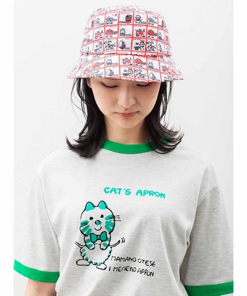 シロップ．（シロップ．）の「シモジマコラボ　レトロ包装紙をとびだした　ゆるっとファンシーリンガーＴシャツ（Tシャツ/カットソー・レディース・ブルー/グリーン/レッド・X-LARGE/LARGE/MEDIUM/SMALL/XX-LARGE）」の18枚目の写真