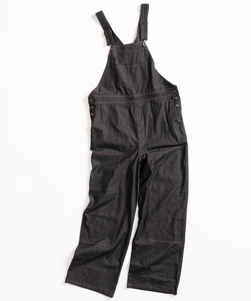 MUHET（ミュエータ）の「デニムオーバーオール（サロペット/オーバーオール・レディース・インディゴブルー/ブラック・X-LARGE/MEDIUM）」の3枚目の写真
