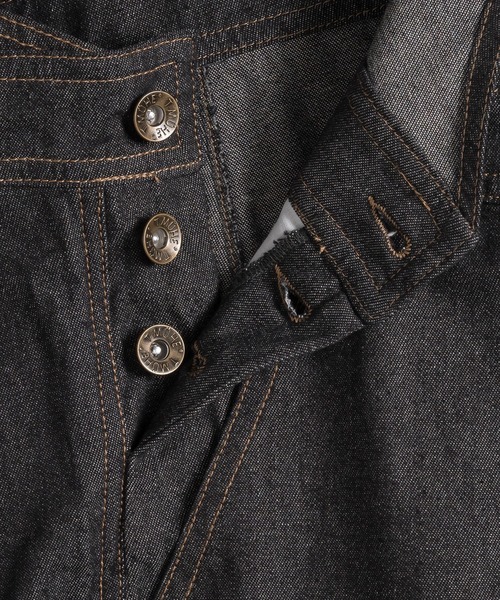 MUHET（ミュエータ）の「デニムオーバーオール（サロペット/オーバーオール・レディース・インディゴブルー/ブラック・X-LARGE/MEDIUM）」の22枚目の写真