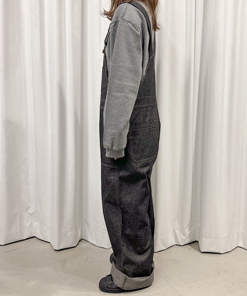 MUHET（ミュエータ）の「デニムオーバーオール（サロペット/オーバーオール・レディース・インディゴブルー/ブラック・X-LARGE/MEDIUM）」の12枚目の写真