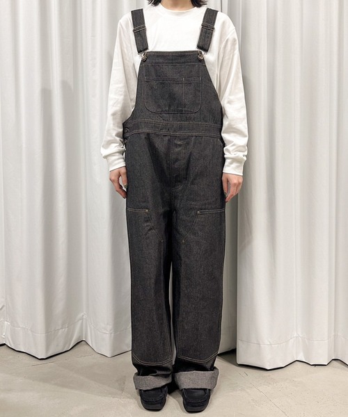 MUHET（ミュエータ）の「デニムオーバーオール（サロペット/オーバーオール・レディース・インディゴブルー/ブラック・X-LARGE/MEDIUM）」の13枚目の写真
