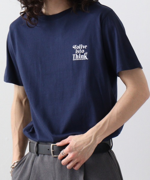 FUNALIVE(ファンアライブ)の「スモールロゴプリント半袖クルーTシャツ(Tシャツ/カットソー・メンズ・ネイビー/スミクロ/ホワイト系/ブラック/グリーン系その他/ピンク/ホワイト/ネイビー系/ブルー系その他2/モカ/ブラック系/ブルー系その他・M/L/LL)」の11枚目の写真