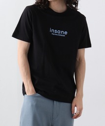 スモールロゴプリント半袖クルーTシャツ