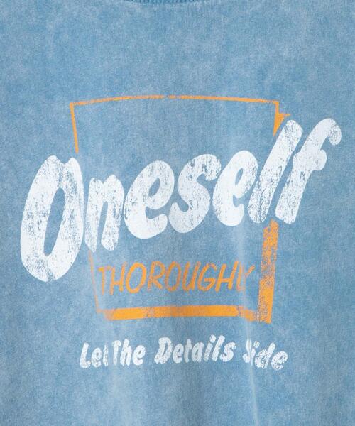 WEGO（ウィゴー）の「WEGO/ヴィンテージウォッシュロールアップショートTシャツ（Tシャツ/カットソー・レディース・スミクロ/グレー系その他/その他1/ブルー系その他・FREE）」の12枚目の写真