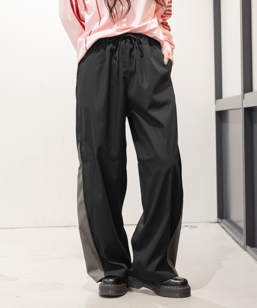 3.3 Field Trip （3.3フィールドトリップ）の「3.3 Field Trip／サイドZIPパンツ（カーゴパンツ・レディース・ブラック/アイボリー・FREE）」の5枚目の写真