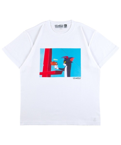 MEDICOM TOY LIFE ENTERTAINMENT(メディコムトイライフエンターテイメント)の「MLE<TOM and JERRY> T-SHIRT_C (TOM and JERRY)(Tシャツ/カットソー・メンズ・ホワイト・XX-LARGE/X-LARGE/SMALL/LARGE/MEDIUM)」の1枚目の写真