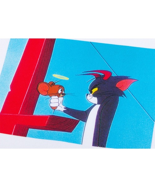 MEDICOM TOY LIFE ENTERTAINMENT(メディコムトイライフエンターテイメント)の「MLE<TOM and JERRY> T-SHIRT_C (TOM and JERRY)(Tシャツ/カットソー・メンズ・ホワイト・XX-LARGE/X-LARGE/SMALL/LARGE/MEDIUM)」の2枚目の写真