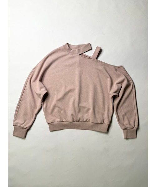 EGOIST（エゴイスト）の「カットアウトスウェットトップス（スウェット・レディース・ベージュ/ピンク/ブルー・FREE）」の19枚目の写真