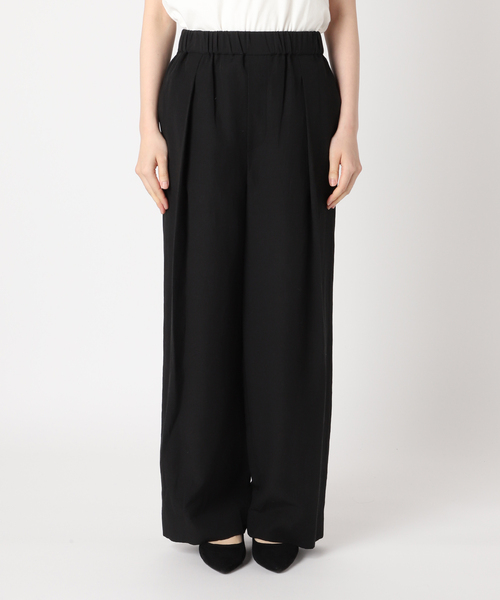 journal standard L'essage（ジャーナルスタンダードレサージュ）の「VISリネンタックイージーパンツ（その他パンツ・レディース・ブラック/ホワイト/ブラウン・36/38）」の14枚目の写真