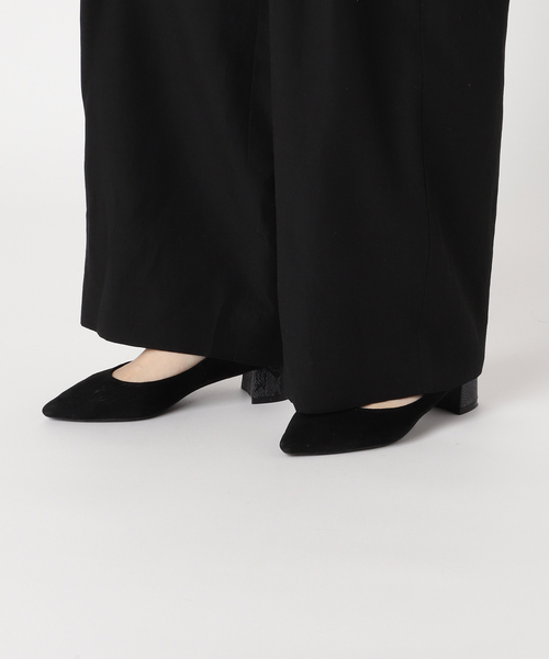 journal standard L'essage（ジャーナルスタンダードレサージュ）の「VISリネンタックイージーパンツ（その他パンツ・レディース・ブラック/ホワイト/ブラウン・36/38）」の7枚目の写真