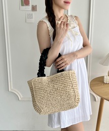 Loueme | フリルハンドルかごバッグ(かごバッグ)