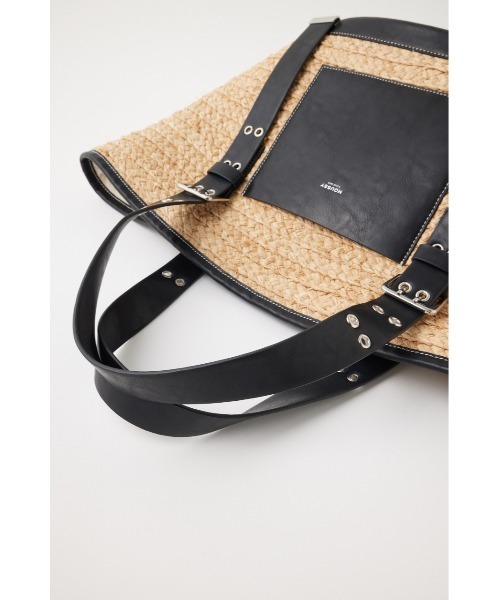 MOUSSY（マウジー）の「RAFFIA トートバッグ（かごバッグ・レディース・ベージュ・FREE）」の5枚目の写真