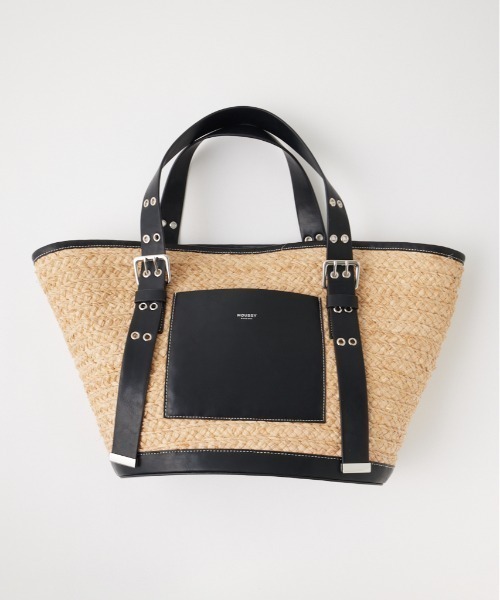 MOUSSY（マウジー）の「RAFFIA トートバッグ（かごバッグ・レディース・ベージュ・FREE）」の12枚目の写真