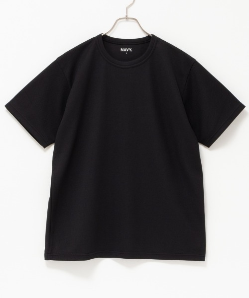 NAVY(ネイビー)の「NAVY 倍速ドライ 鹿の子ショートスリーブTシャツ(Tシャツ/カットソー・メンズ・ブルーグリーン/ベージュ/ホワイト/チャコールグレー・XXL/XL/M/S/L)」の12枚目の写真
