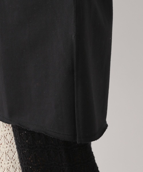 LEPSIM（レプシィム）の「ラグラン配色ステッチチュニック　115971（Tシャツ/カットソー・レディース・ブラック/オフホワイト/グレー/ライトブルー・FREE）」の9枚目の写真