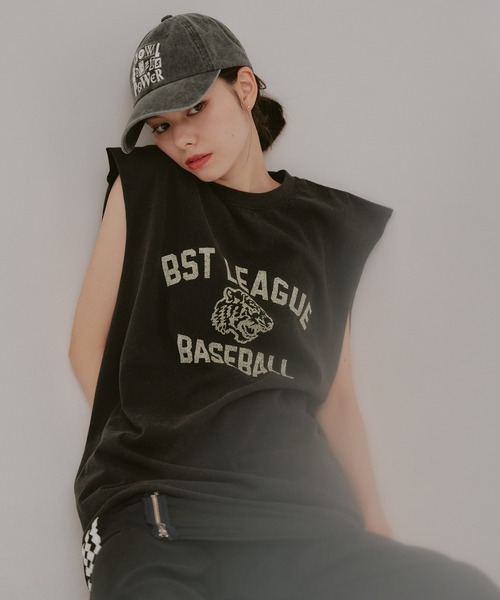 WHIMSIC（ウィムジック）の「【UNISEX】ロゴプリントスリーブレスTシャツ（ベスト・メンズ・ホワイト系その他/ブラック系その他/ホワイト系その他2/ブラック系その他2/ホワイト/ホワイト系その他3/ブラック/ブラック系その他3・FREE）」の7枚目の写真