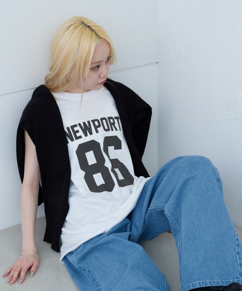 WHIMSIC（ウィムジック）の「【UNISEX】ロゴプリントスリーブレスTシャツ（ベスト・メンズ・ホワイト系その他/ブラック系その他/ホワイト系その他2/ブラック系その他2/ホワイト/ホワイト系その他3/ブラック/ブラック系その他3・FREE）」の4枚目の写真