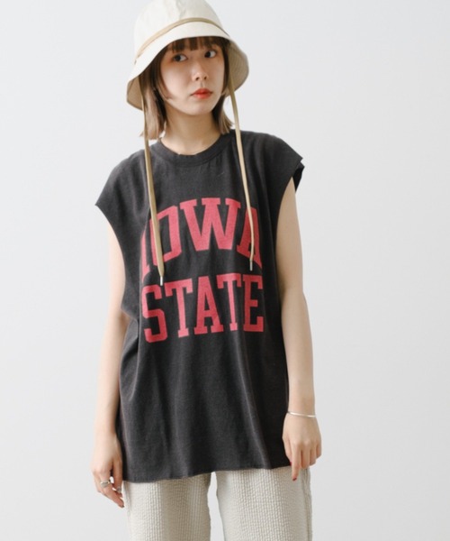 WHIMSIC（ウィムジック）の「【UNISEX】ロゴプリントスリーブレスTシャツ（ベスト・メンズ・ホワイト系その他/ブラック系その他/ホワイト系その他2/ブラック系その他2/ホワイト/ホワイト系その他3/ブラック/ブラック系その他3・FREE）」の6枚目の写真