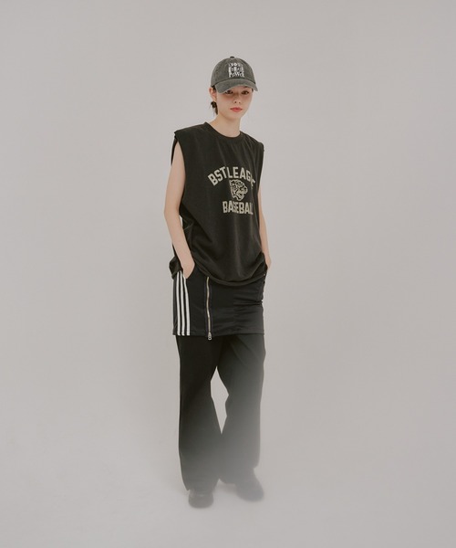 WHIMSIC（ウィムジック）の「【UNISEX】ロゴプリントスリーブレスTシャツ（ベスト・メンズ・ホワイト系その他/ブラック系その他/ホワイト系その他2/ブラック系その他2/ホワイト/ホワイト系その他3/ブラック/ブラック系その他3・FREE）」の15枚目の写真